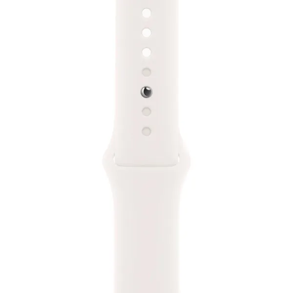 Apple Watch Series 11 46mm Aluminum Rose Gold Case Light Blush Sport Band S/M